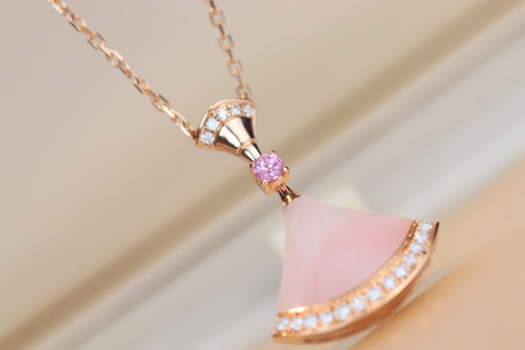 [Perla Lux]DREAM NECKLACE PINK MOP DIAMOND