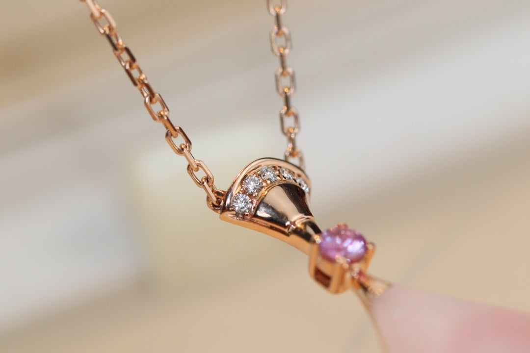 [Perla Lux]DREAM NECKLACE PINK MOP DIAMOND
