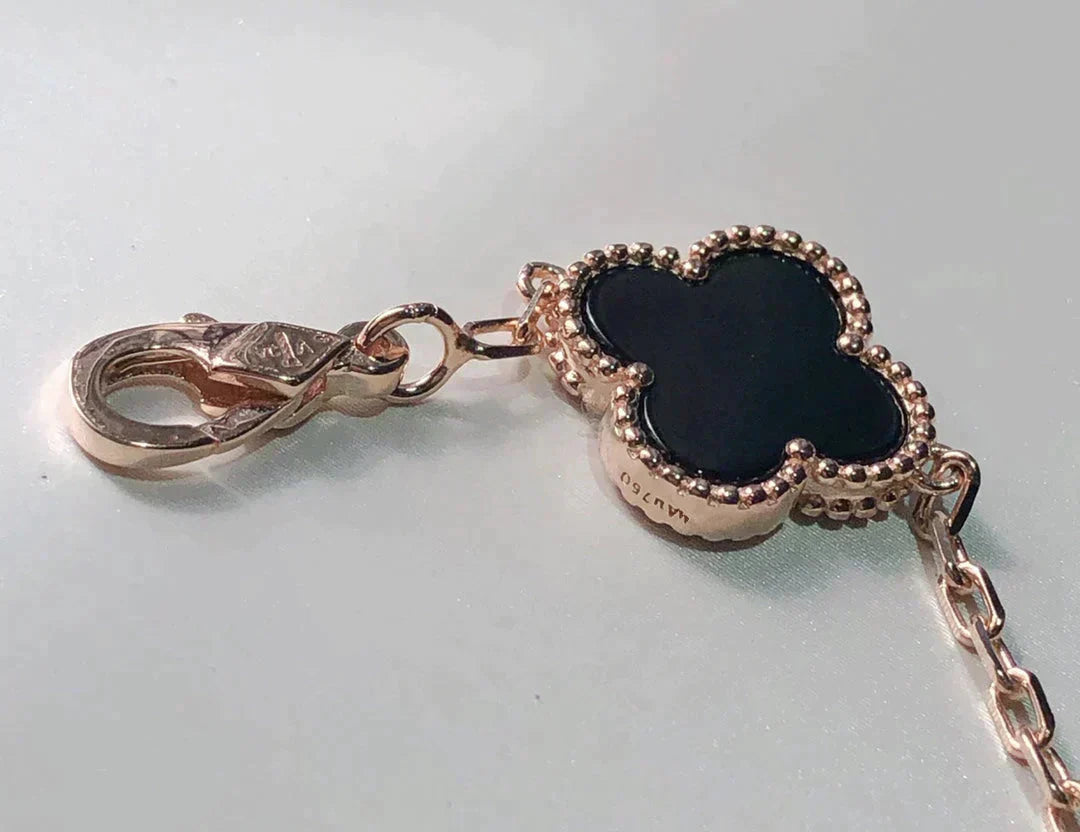 [Perla Lux]CLOVER 5 MOTIFS MULTICOLOR  BRACELET