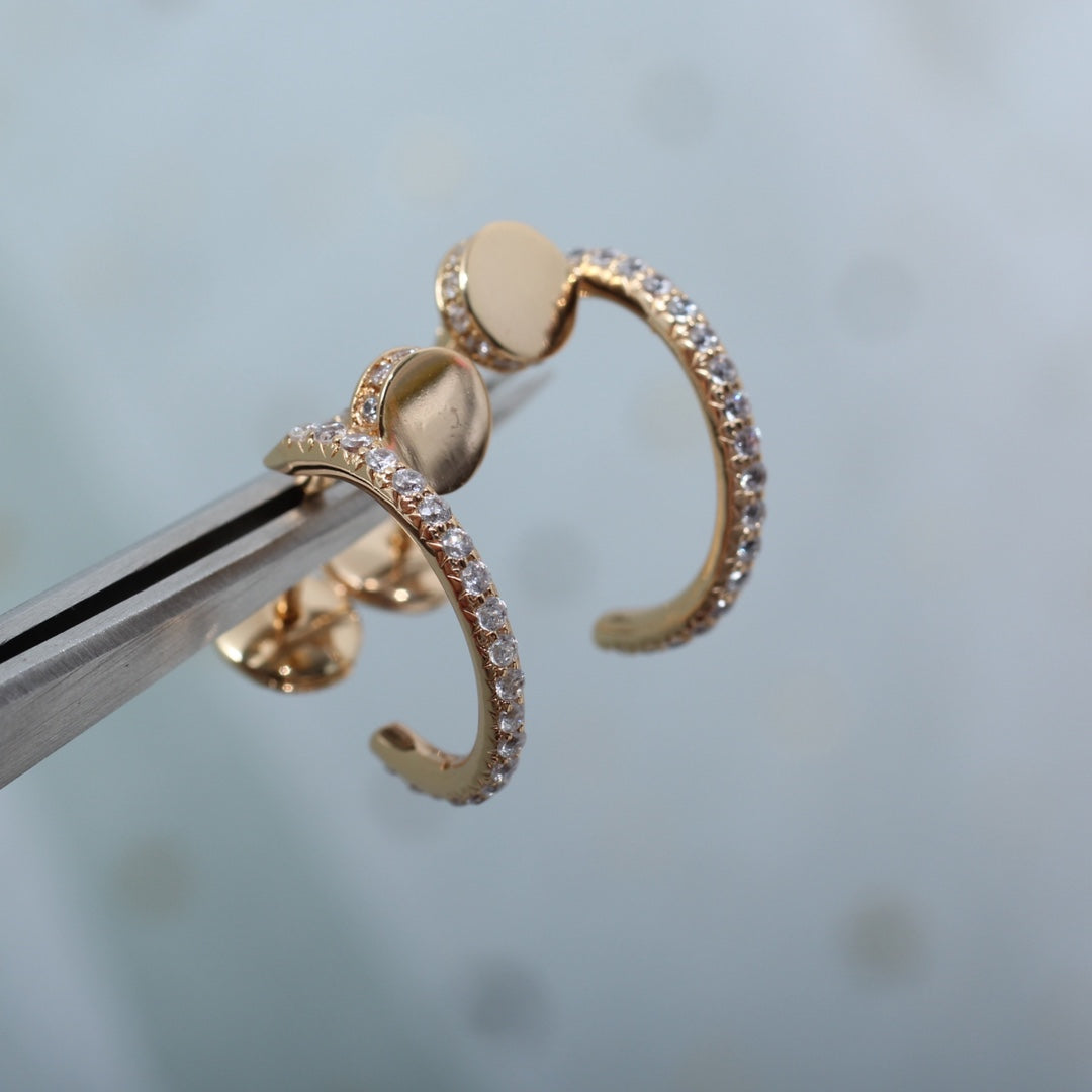 [Perla Lux]JUSTE EARRINGS 12.75MM PINK GOLD DIAMOND