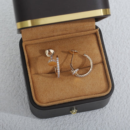 [Perla Lux]JUSTE EARRINGS 12.75MM PINK GOLD DIAMOND