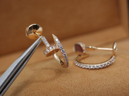 [Perla Lux]JUSTE EARRINGS 12.75MM PINK GOLD DIAMOND