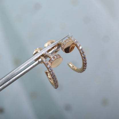 [Perla Lux]JUSTE EARRINGS 12.75MM PINK GOLD DIAMOND