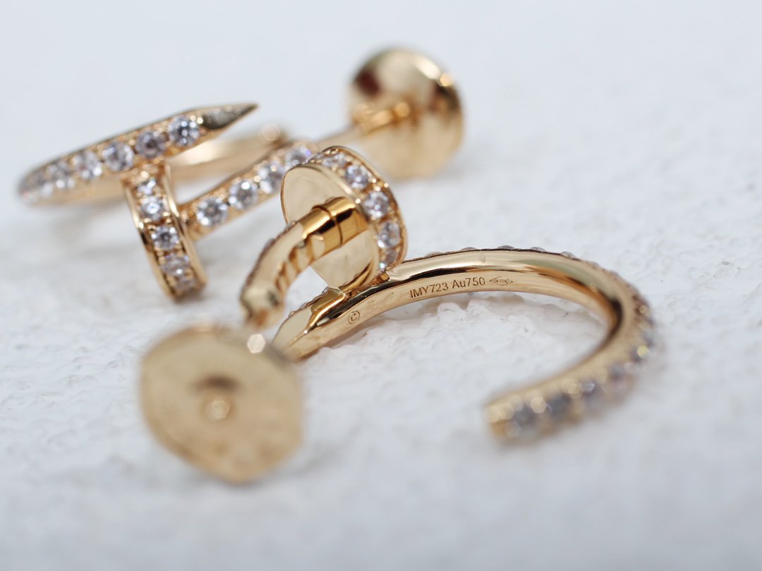 [Perla Lux]JUSTE EARRINGS 12.75MM PINK GOLD DIAMOND