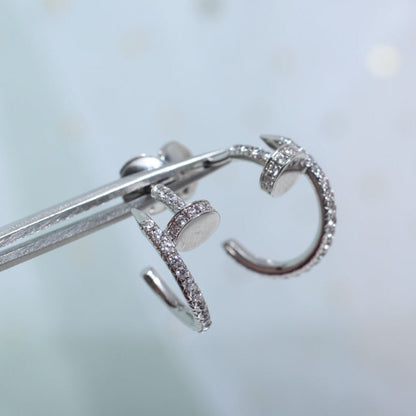 [Perla Lux]JUSTE EARRINGS 12.75MM SILVER DIAMOND