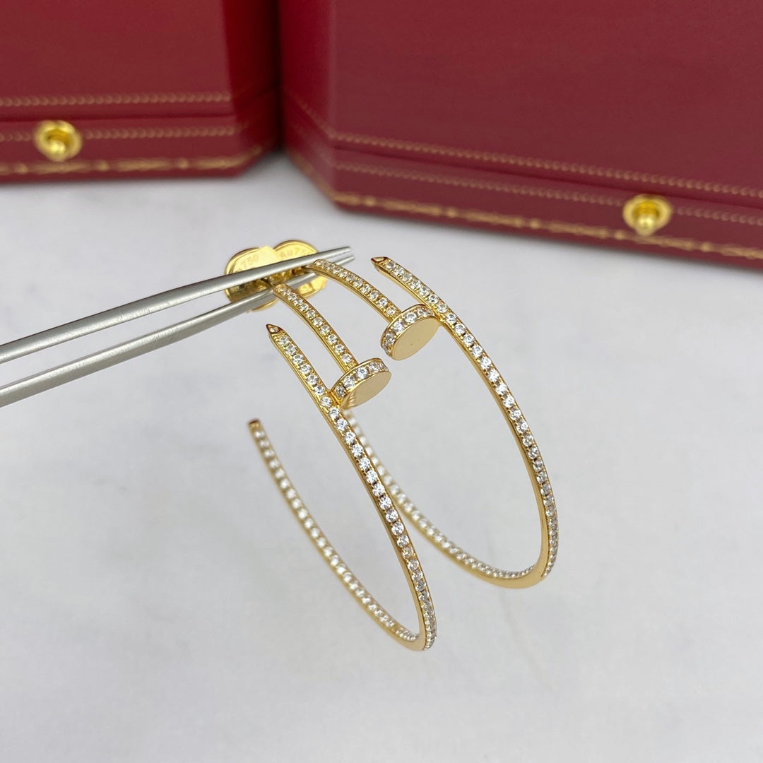 [Perla Lux]JUSTE EARRINGS FULL DIAMONDS 1.8MM
