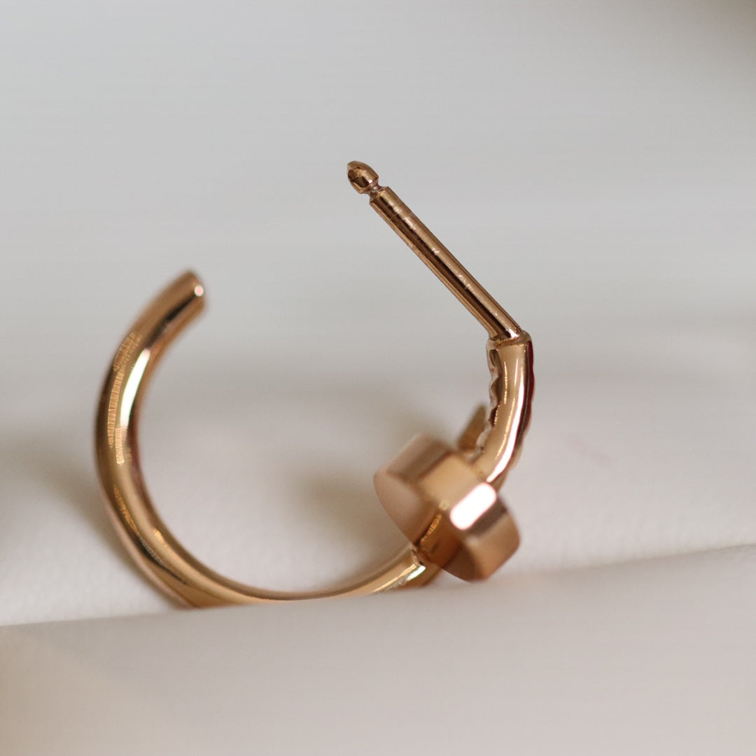 [Perla Lux]JUSTE EARRINGS PINK GOLD
