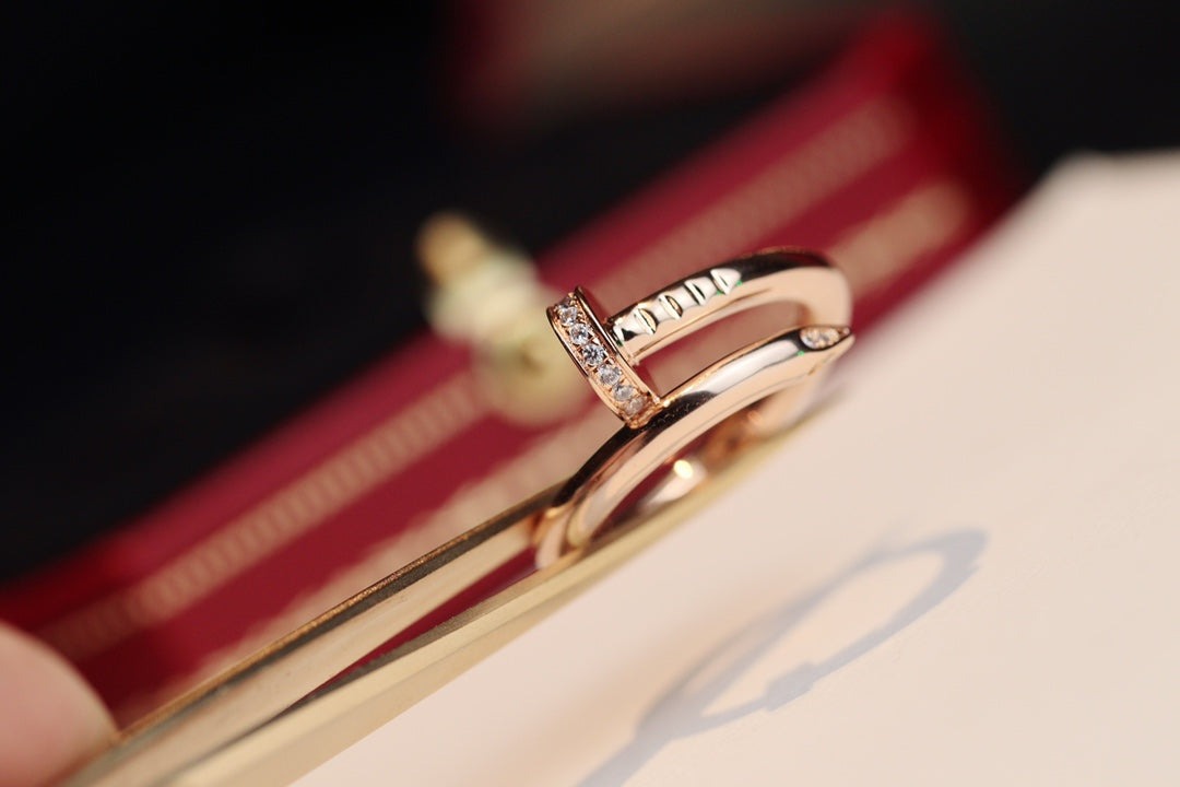 [Perla Lux]JUSTE RING 2.65MM PINK GOLD DIAMOND