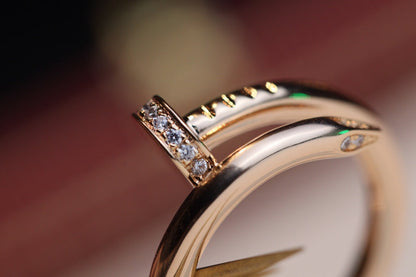 [Perla Lux]JUSTE RING 2.65MM PINK GOLD DIAMOND