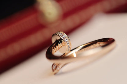 [Perla Lux]JUSTE RING 2.65MM PINK GOLD DIAMOND
