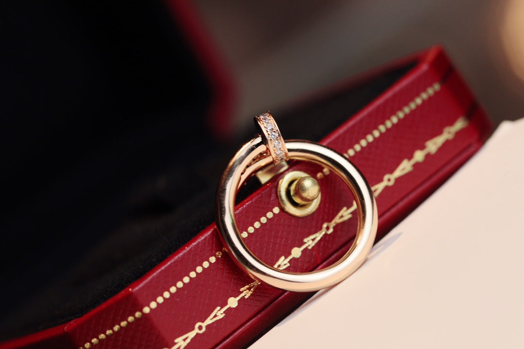 [Perla Lux]JUSTE RING 2.65MM PINK GOLD DIAMOND
