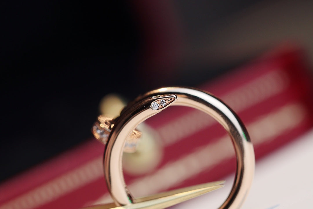 [Perla Lux]JUSTE RING 2.65MM PINK GOLD DIAMOND