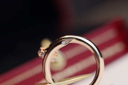 [Perla Lux]JUSTE RING 2.65MM PINK GOLD DIAMOND