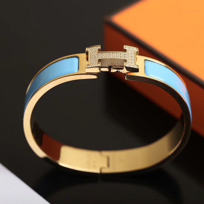 [Perla Lux]H CLOUD BLUE BRACELET GOLD DIAMOND