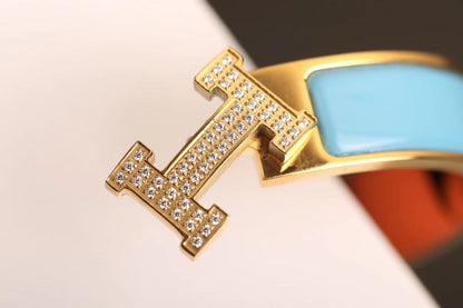 [Perla Lux]H CLOUD BLUE BRACELET GOLD DIAMOND