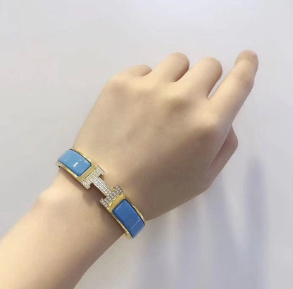 [Perla Lux]H CLOUD BLUE BRACELET GOLD DIAMOND