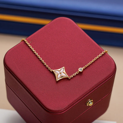 [Perla Lux]STAR 1 DIAMOND PINK GOLD BRACELET