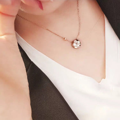 [Perla Lux]SUN MOP GOLD 1 DIAMOND NECKLACE