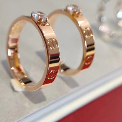 [Perla Lux]LOVE RING 3.6MM 1 BIG DIAMOND