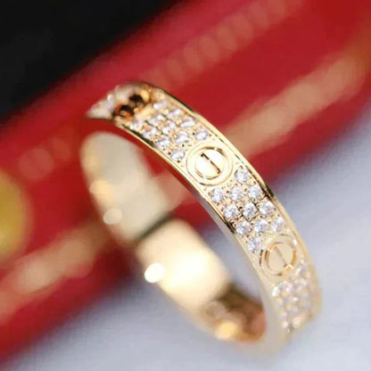 [Perla Lux]LOVE RING 3.6MM DIAMOND PAVED