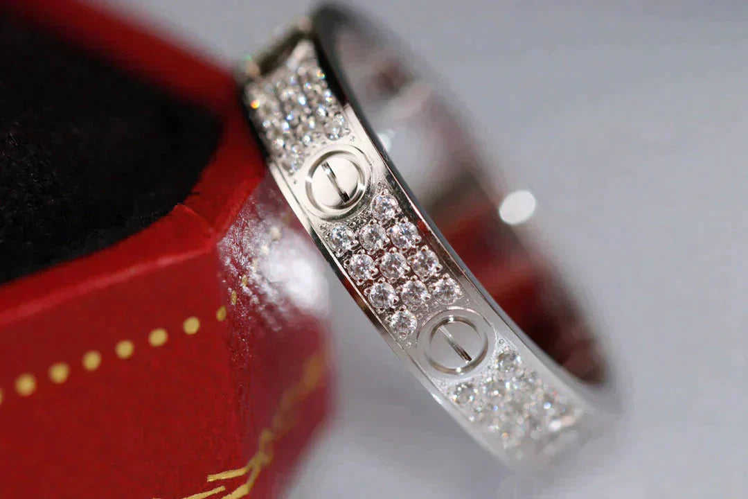 [Perla Lux]LOVE RING 3.6MM DIAMOND PAVED