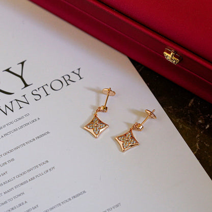 [Perla Lux]STAR DIAMONDS EARRINGS GOLD