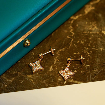 [Perla Lux]STAR DIAMONDS EARRINGS GOLD