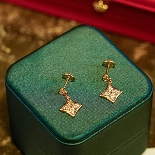 [Perla Lux]STAR DIAMONDS EARRINGS GOLD