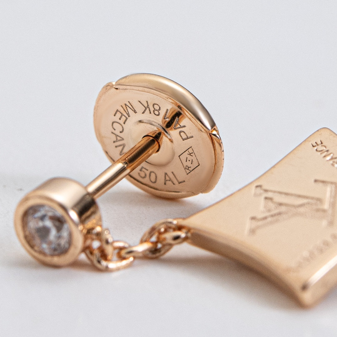 [Perla Lux]STAR DIAMONDS EARRINGS GOLD