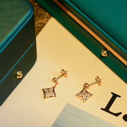 [Perla Lux]STAR DIAMONDS EARRINGS GOLD