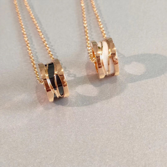 [Perla Lux]ZERO 1 NECKLACE PINK GOLD