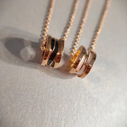 [Perla Lux]ZERO 1 NECKLACE PINK GOLD