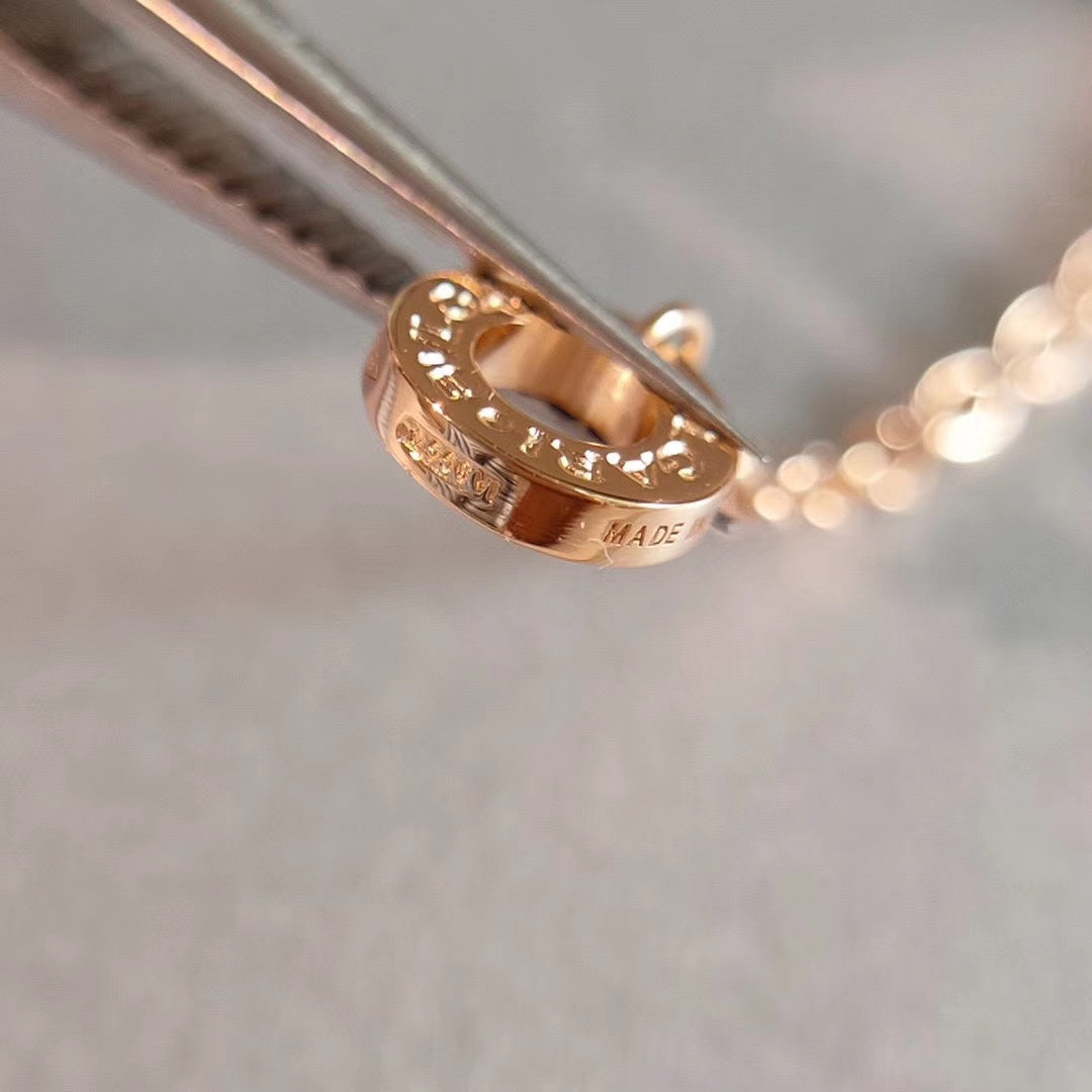 [Perla Lux]ZERO 1 NECKLACE PINK GOLD