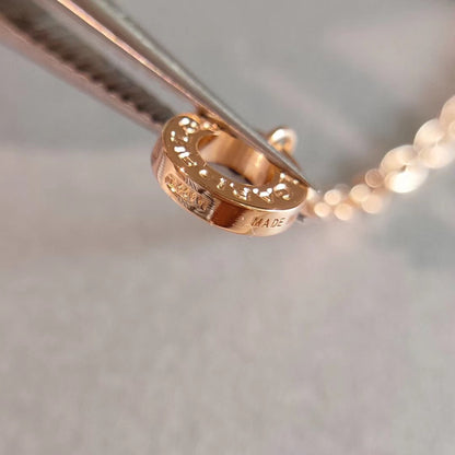 [Perla Lux]ZERO 1 NECKLACE PINK GOLD