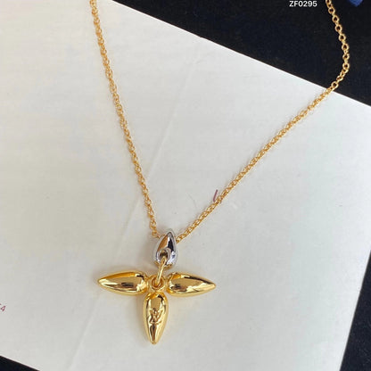 [Perla Lux]LOUISETTE PEDANT GOLD NECKLACE