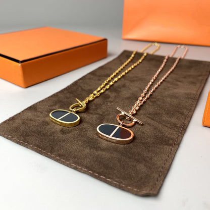 [Perla Lux]CHAINE VERSO BLACK CERAMIC NECKLACE