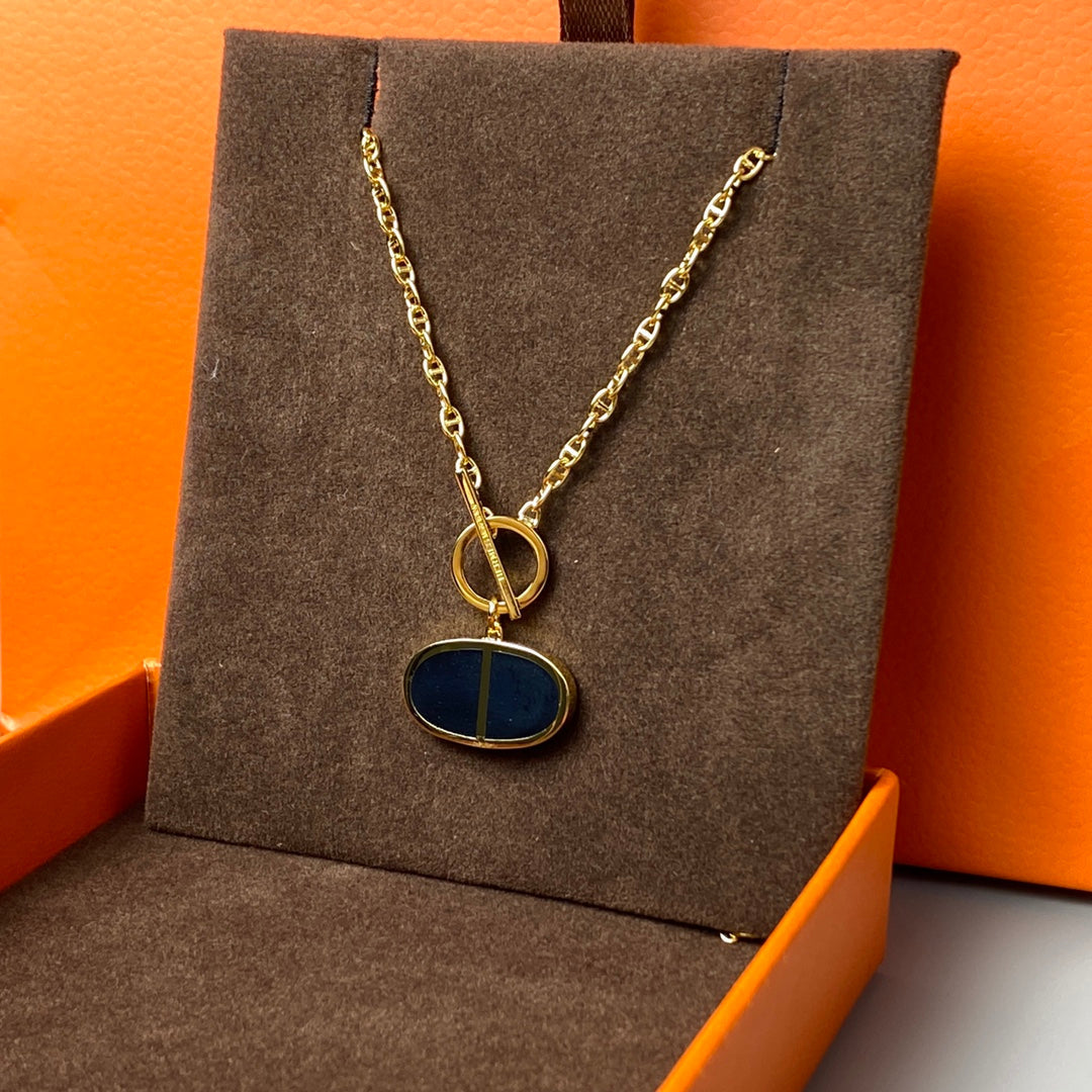 [Perla Lux]CHAINE VERSO BLACK CERAMIC NECKLACE