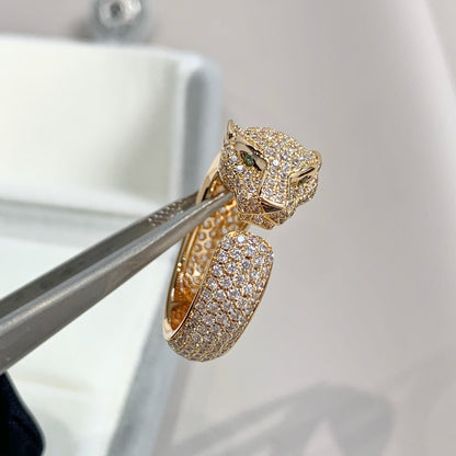 [Perla Lux]PANTHERE PINK GOLD DIAMOND RING