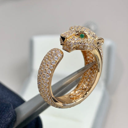 [Perla Lux]PANTHERE PINK GOLD DIAMOND RING