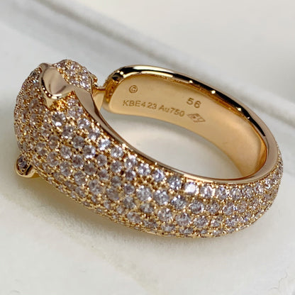 [Perla Lux]PANTHERE PINK GOLD DIAMOND RING