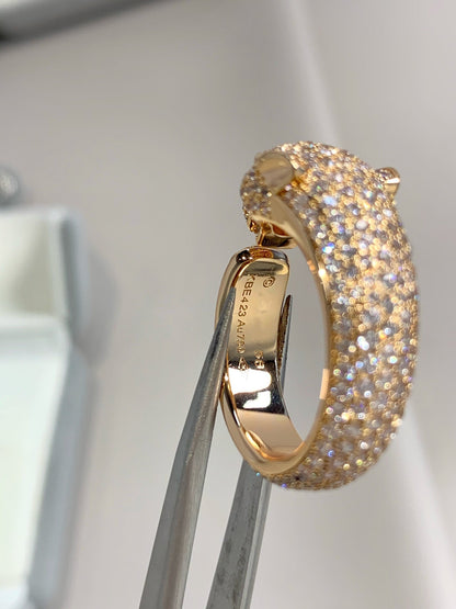 [Perla Lux]PANTHERE PINK GOLD DIAMOND RING