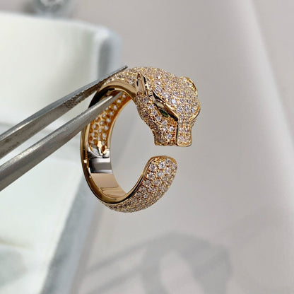 [Perla Lux]PANTHERE PINK GOLD DIAMOND RING