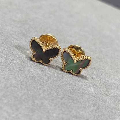[Perla Lux]BUTTERFLY DARK MOP  EARRINGS