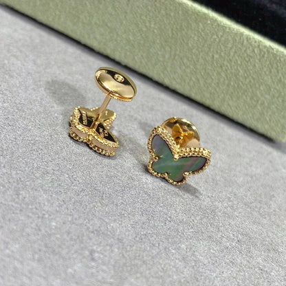[Perla Lux]BUTTERFLY DARK MOP  EARRINGS