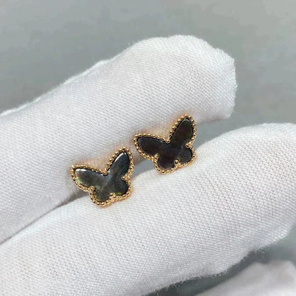[Perla Lux]BUTTERFLY DARK MOP  EARRINGS