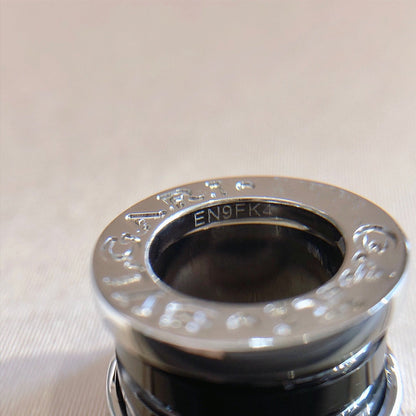 [Perla Lux]ZERO 1 BLACK CERAMIC SILVER NECKLACE