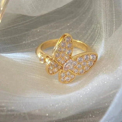 [Perla Lux]BUTTERFLY DIAMOND RING