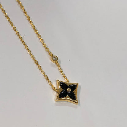 [Perla Lux]STAR BLACK MOP NECKLACE