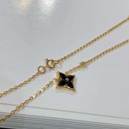 [Perla Lux]STAR BLACK MOP NECKLACE