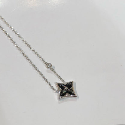 [Perla Lux]STAR BLACK MOP NECKLACE